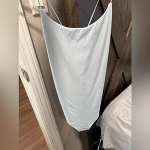 Light blue body suit